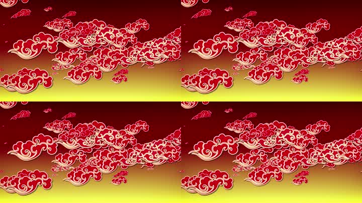 中国风祥云背景led视频（循环）
