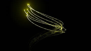 金色粒子光线特效系列素材