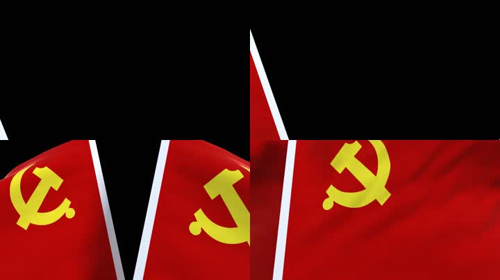 党旗_双旗挥动_转场