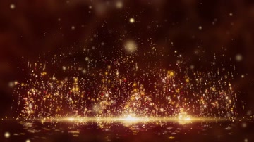 金色唯美粒子舞台背景 金色唯美粒子舞台背景