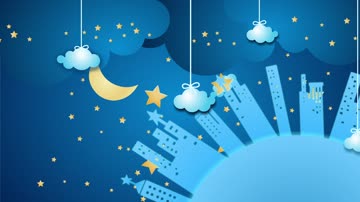 卡通背景成品歌曲杨贻媛星星的海洋