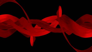 多根红绸通道合成