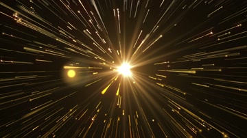 金色粒子光线流星雨舞台背景（循环）