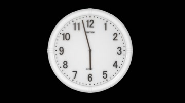 时钟快速转动透明通道+无限循环