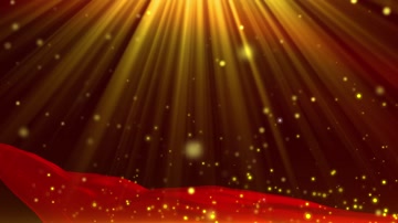 金色粒子红绸舞台背景 金色粒子红绸舞台背景
