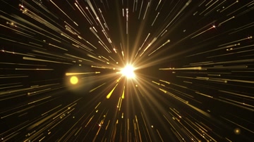 金色粒子光线流星雨舞台背景（循环）