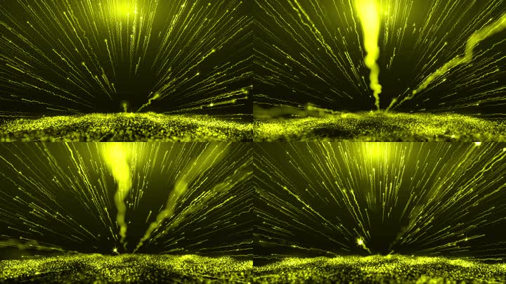 金色粒子射线复古背景