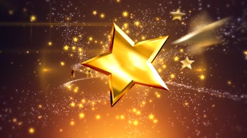 金色五星粒子颁奖片头 
