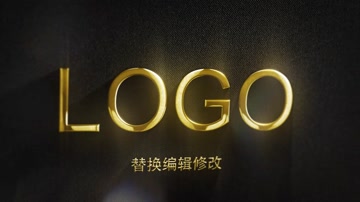 金色质感LOGO标志演绎 