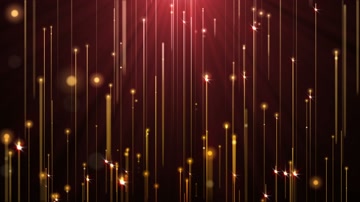 金色粒子光线流星雨舞台背景（循环）