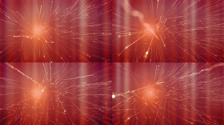 金色粒子光线飞舞背景