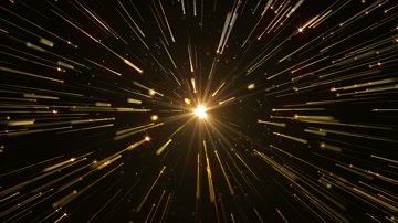 金色粒子光线流星雨舞台背景（循环）