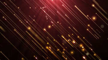 金色粒子光线流星雨舞台背景（循环）