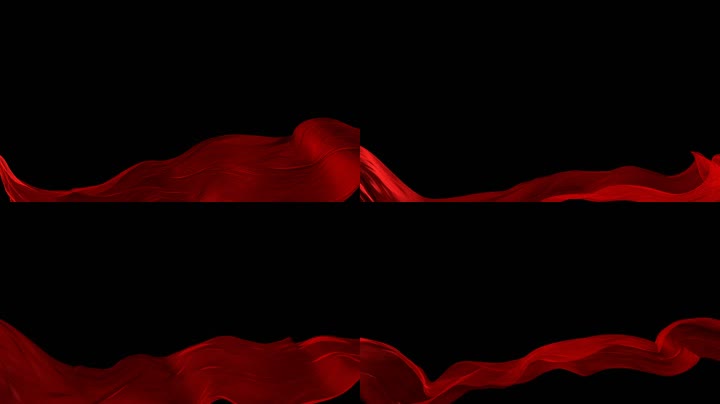 红绸飞舞合成通道循环