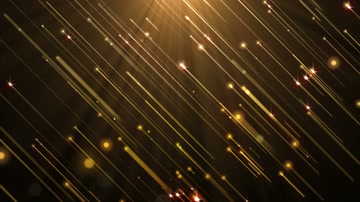 金色粒子光线流星雨舞台背景（循环）