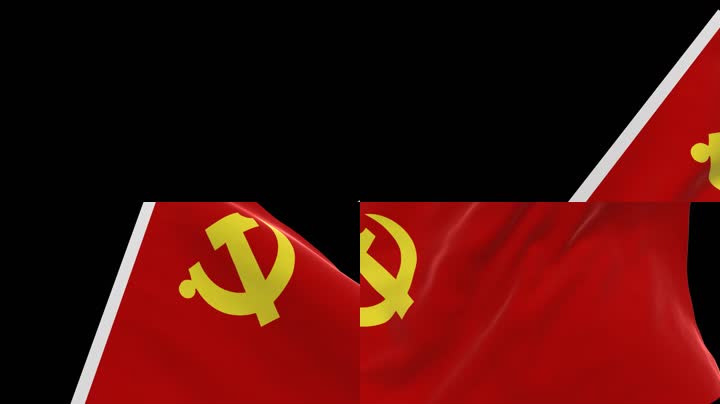 党旗_单旗挥动_转场