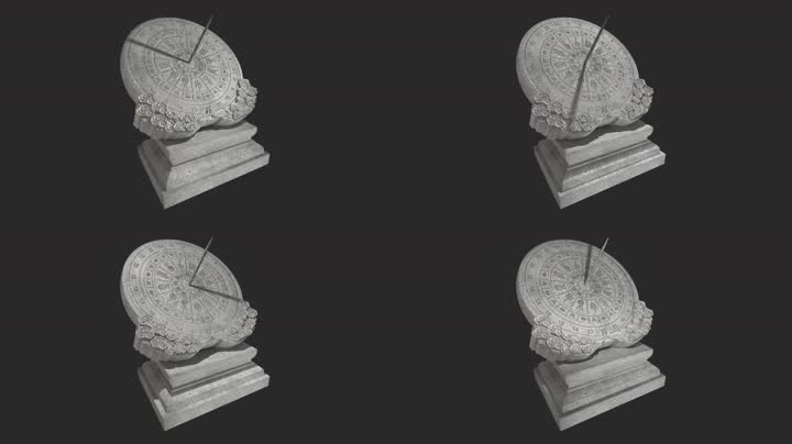 日晷时间逆时针（南半球）通道+无限循环