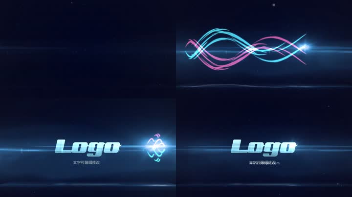 扫光光效光线LOGO片头 