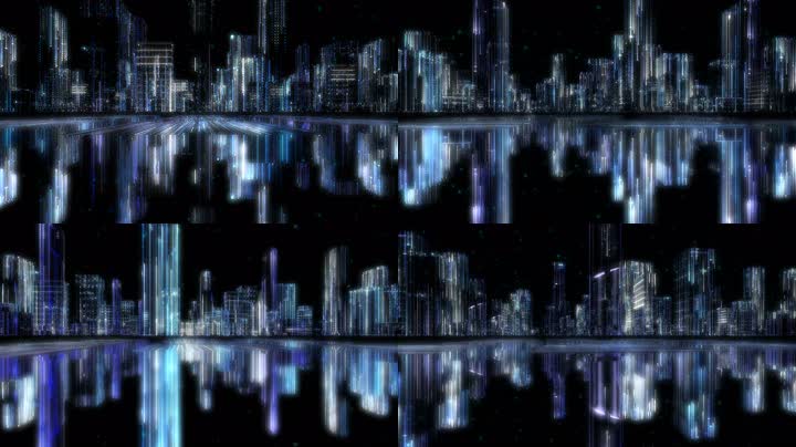 科技光线城市循环通道