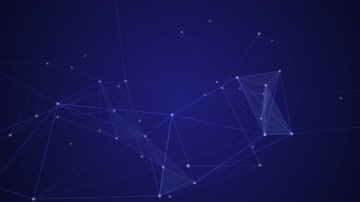 蓝色科技点线面背景视频（循环）