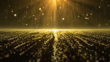 金色粒子空间射线唯美背景