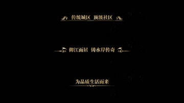 金色粒子文字标题 