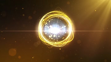 金色粒子光线LOGO 