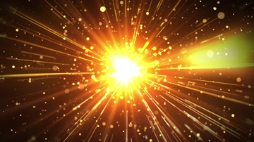 金色粒子射线空间背景