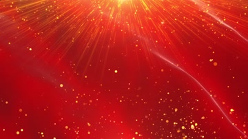 金色粒子光线红绸背景