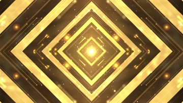 金色光效舞台粒子颁奖背景循环