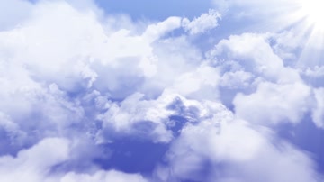 蓝天白云云层飞行（循环）