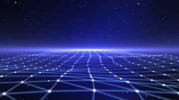 蓝色科技点线波浪背景视频(循环) 蓝色科技点线波浪背景视频(循环)