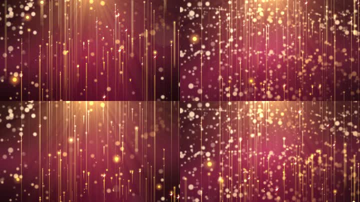 唯美金色粒子光线上升背景循环