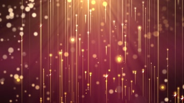 唯美金色粒子光线上升背景循环