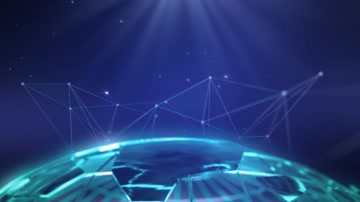 互联网科技地球背景视频（循环）