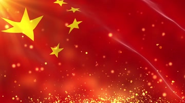 国旗粒子上升大气背景