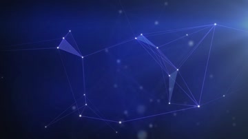 蓝色科技点线面背景视频（循环）