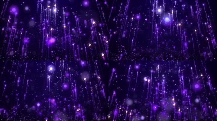 紫色浪漫粒子舞美背景