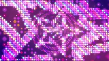 动感灯光五角星led背景虚化