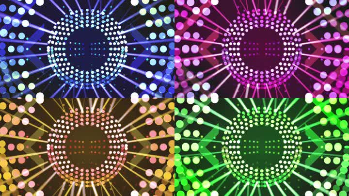 动感节奏万花筒光线