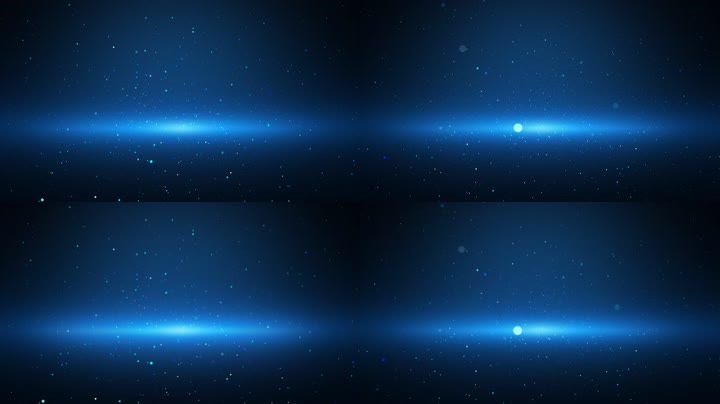 蓝色粒子光斑唯美合成带通道