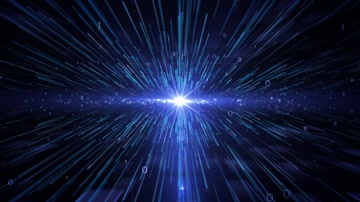 蓝色光线科技背景 蓝色光线科技背景