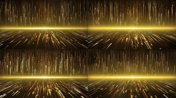 金色粒子线条舞台背景