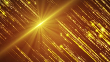 金色唯美舞台粒子背景