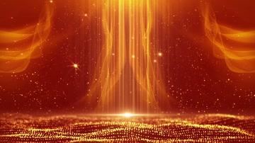 金色光线舞台背景循环