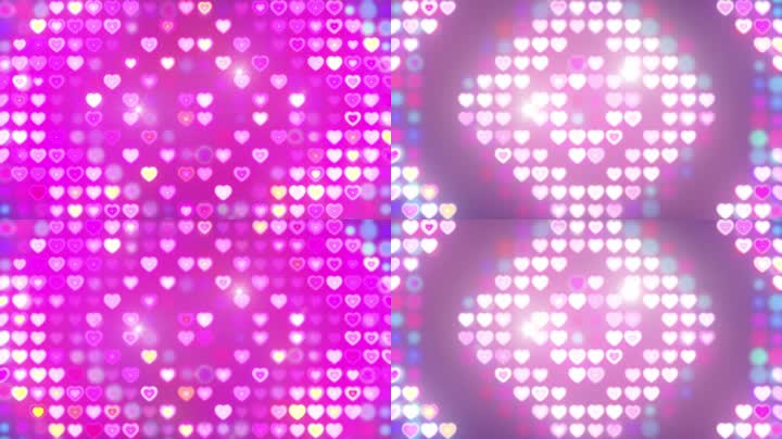 动感心形灯泡节奏灯光