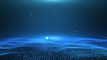 唯美蓝色粒子海洋星空背景循环 唯美蓝色粒子海洋星空背景循环