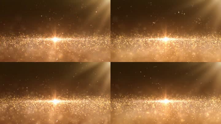 金色粒子舞台粒子空间背景、