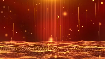金色粒子舞台背景循环