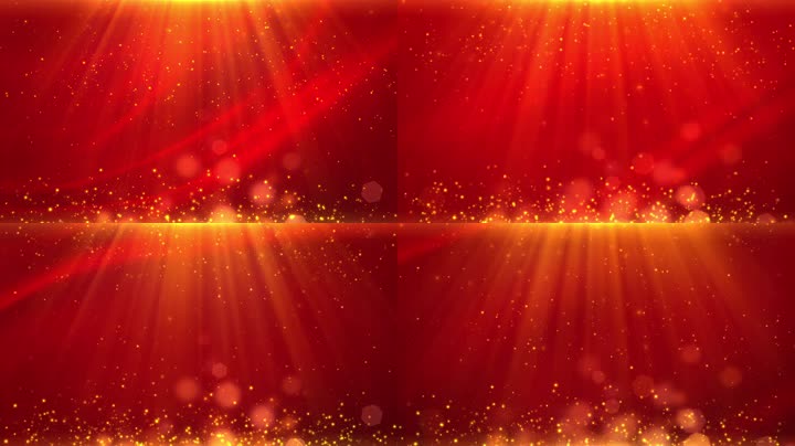 大气金色光线舞台粒子背景